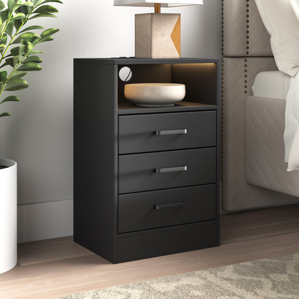 Wade Logan® Ariale Manufactured Wood Nightstand & Reviews Wayfair Canada